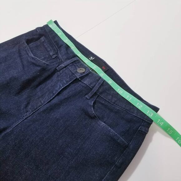 3x1 NYC The Bell Bottom Flare Jeans in Alpha Dark Wash Jeans - Picture 5 of 11